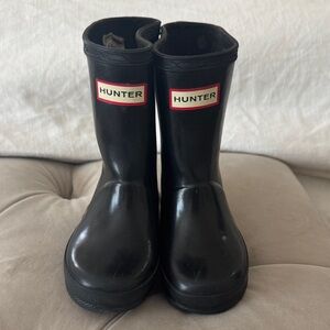 Hunter Kids Classic Black Rain Boots
